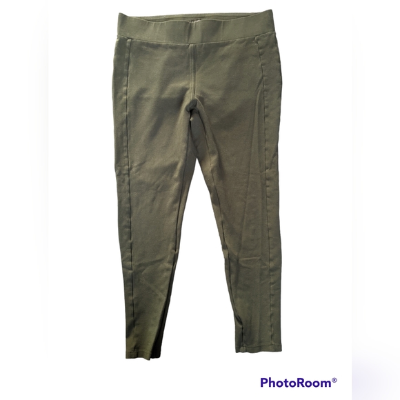 LOFT Leggings size M army green - Picture 1 of 4